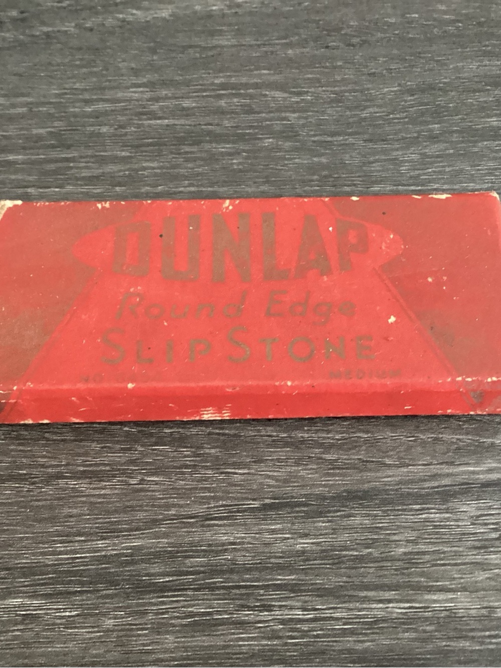 Vtg. DUNLAP “round Edge Slip Stone”. Collectable Tool Sharpening Stone